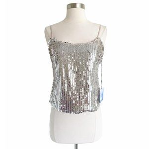 MAJORELLE x Revolve Jericho Tank in Silver Sz S